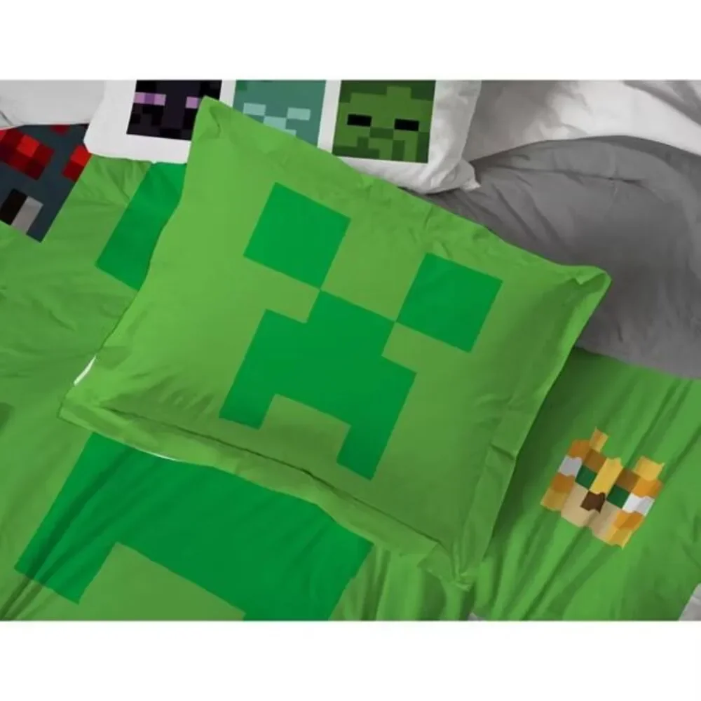 Jay Franco Minecraft 5-Piece Twin Bedding Set Comforter & Sheets New NIB